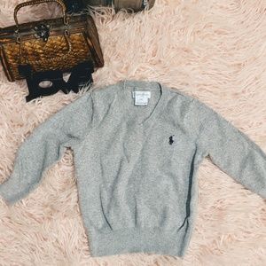 24 M Toddler Boys Ralph Lauren Gray Casual Sweater